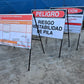 Atril tipo caballete Señalética Minera Industrial