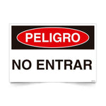 Señal de peligro no entrar NCh 1411/1 señaleica EPP