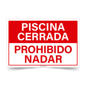 Piscina Cerrada Prohibido Bañarse