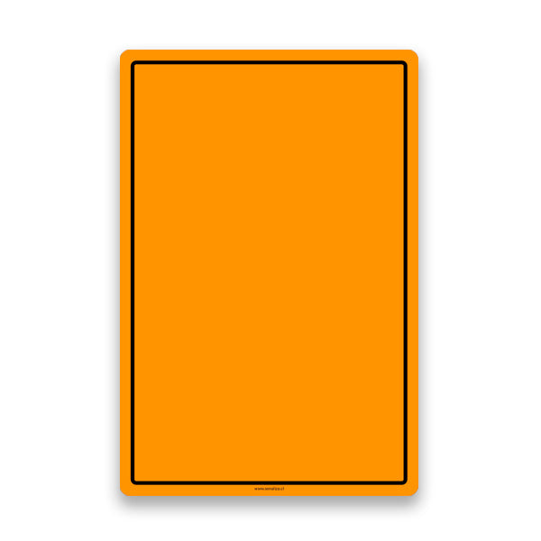 Señalética Vertical Naranja