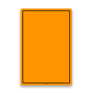 Señalética Vertical Naranja