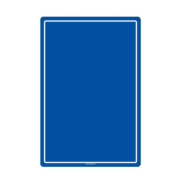 Señalética Vertical Azul
