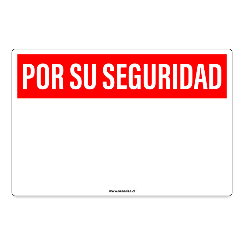 Señalética por su Seguridad