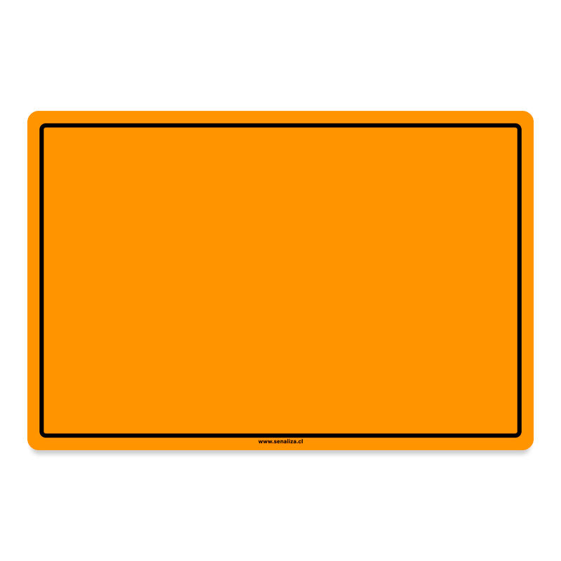 Señalética Naranja