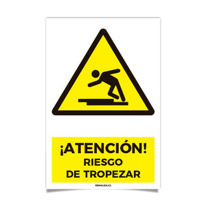 Atención Riesgo de Tropezar