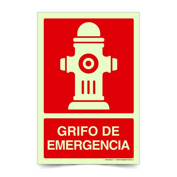 Grifo de Emergencia Fotoluminiscente