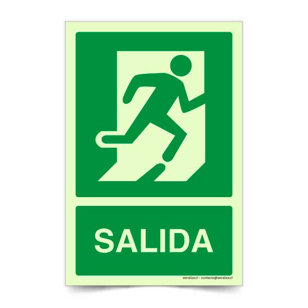 Salida Derecha Corriendo Fotoluminiscente