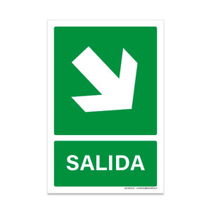 Salida Flecha Abajo Derecha